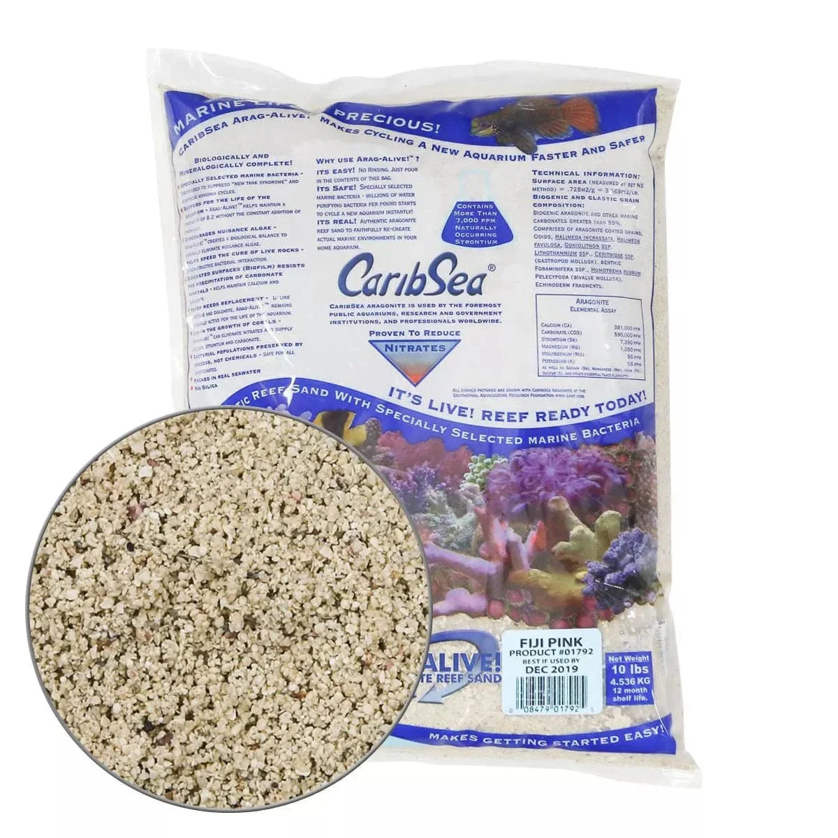 CaribSea Fiji Pink Live Sand