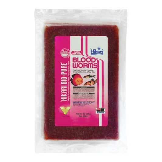 Hikari Frozen Blood Worms Flatpack 8oz